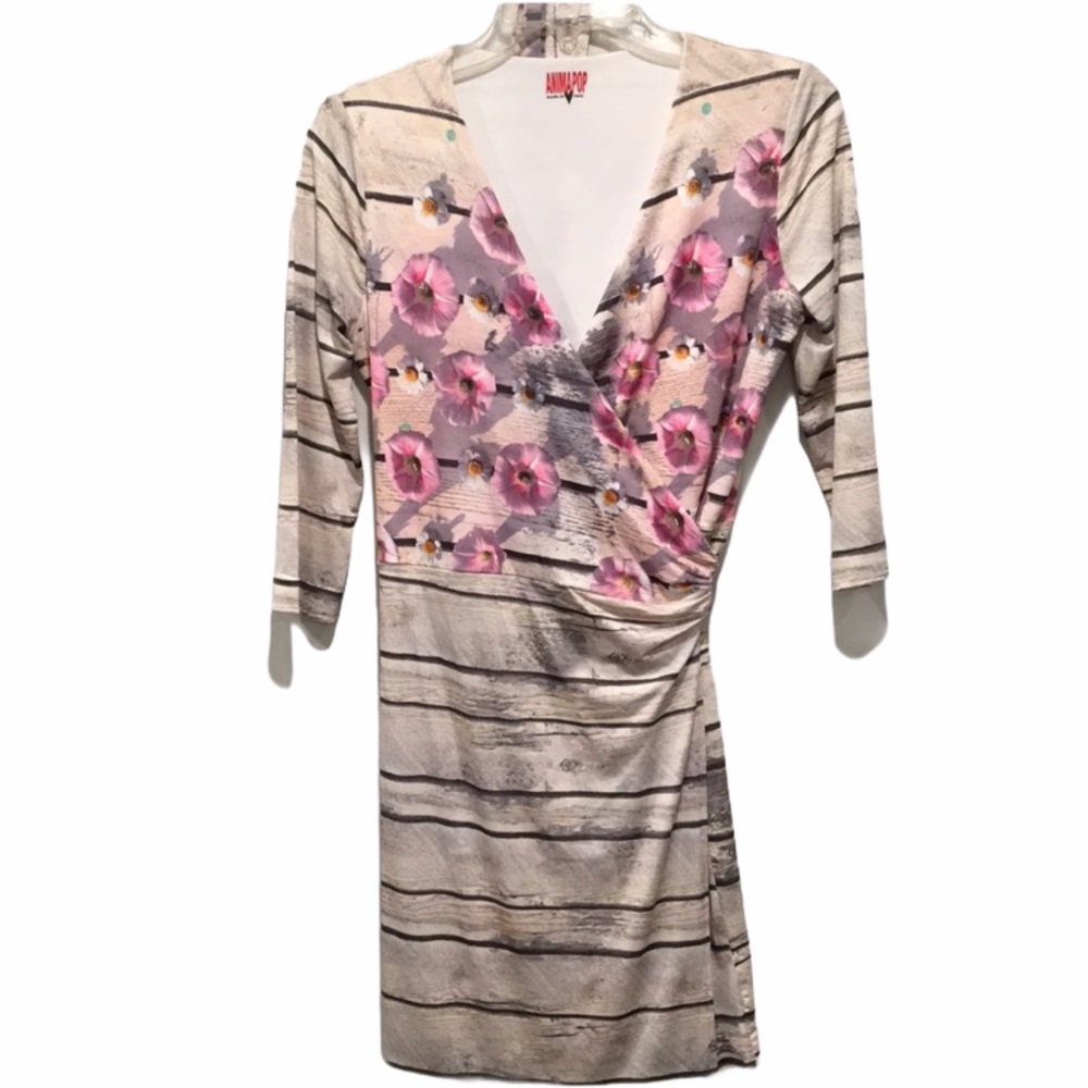 Animapop Italy. Wrap dress. Wearable art